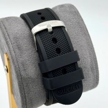 Montre Swatch Chronographe Noire Monochrome - Style Sportif et Discret