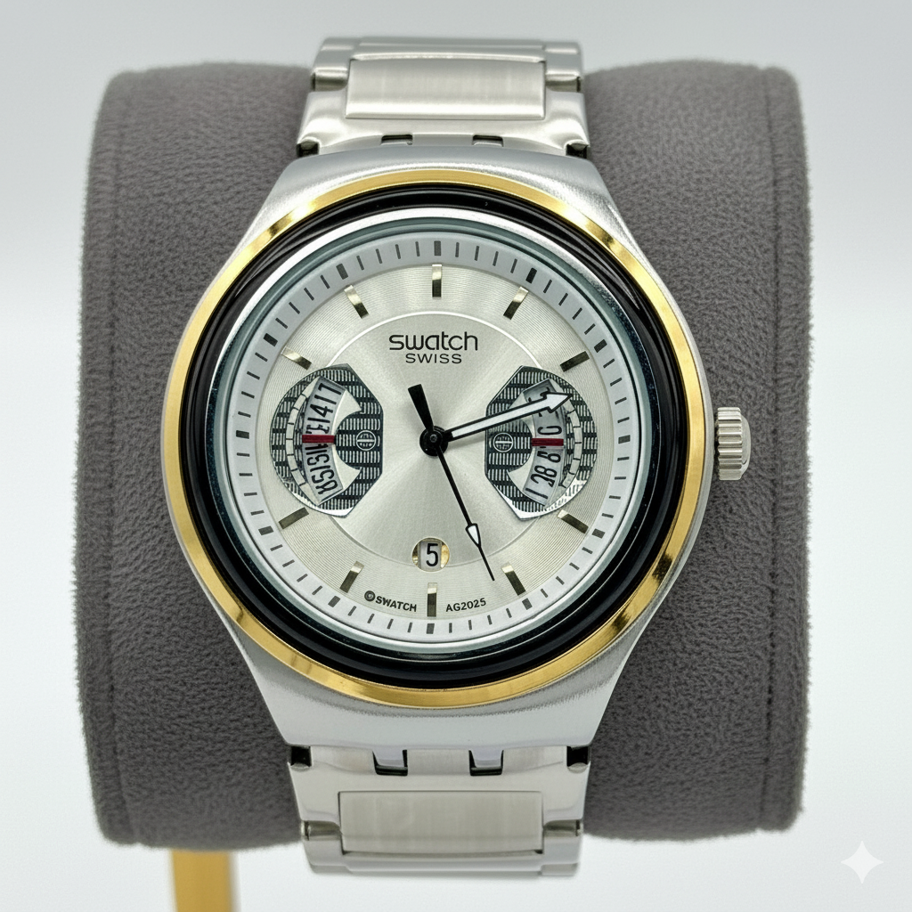 Montre Homme Swatch Irony Chrono Cadran  gold- YVS488G